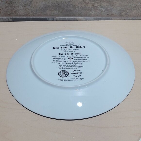 Jesus Calms The Waters Plate Robert T Barrett  Life of Christ Bradford Exchange - Picture 7 of 12